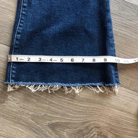 M.I.H Marrakesh Jean High Rise Kick Flare Denim Frayed Hem Womens Size 29 - Picture 12 of 13